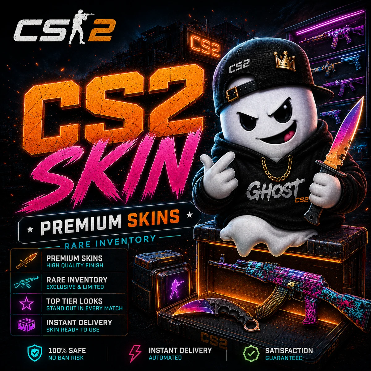 اکانت CS2 Premier Knife / Glove