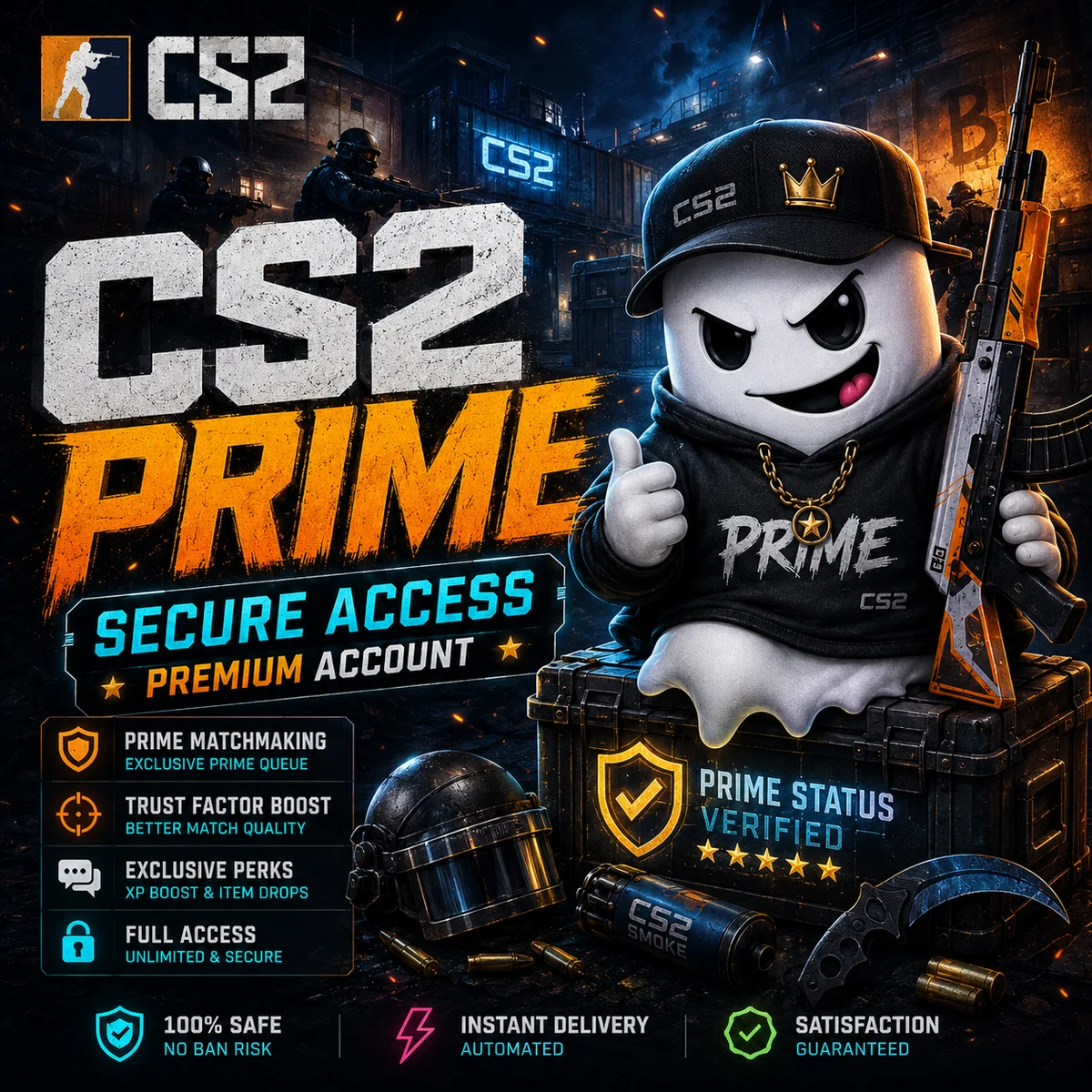 اکانت CS2 Prime Ready