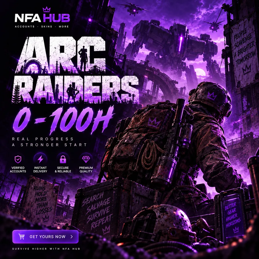اکانت ARC Raiders با 0 تا 100 ساعت