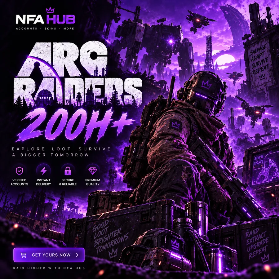 اکانت ARC Raiders با 100 تا 200 ساعت